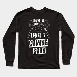 Level 6 Complete, white theme Long Sleeve T-Shirt